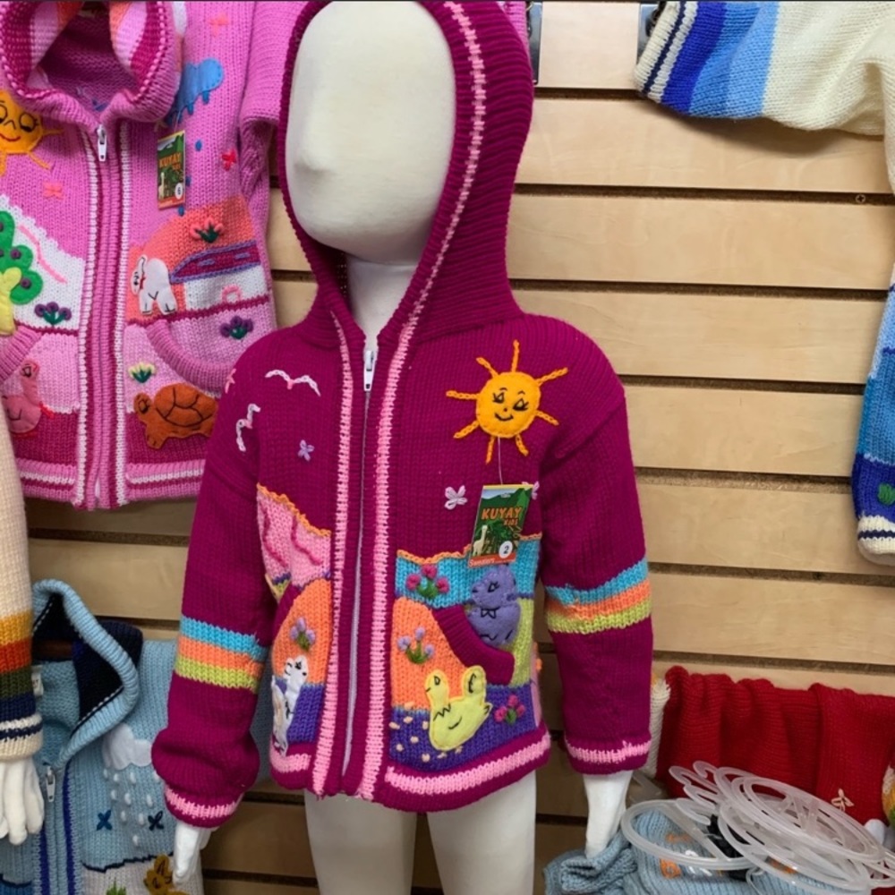 Alpaca NEW Pillara Peruvia zip up hooded sweater